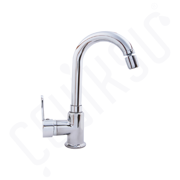 DİCLE MİX KISA KUĞU LAVABO BATARYASI OYNAR BAŞLI